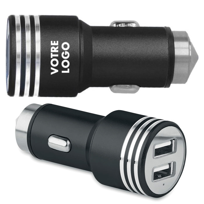 chargeur USB personnalisé par mapubauto.com