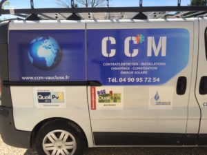 Marquage pub pour fourgon par mapubauto.com