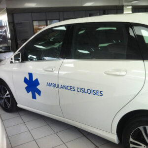 Marquage pour ambulance par mapubauto.com