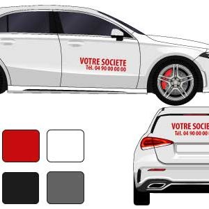 kit lettres adhésives pour véhicule - mapubauto.com