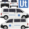 kit stickers marquage décoration ambulance avec croix de vie par mapubauto.com