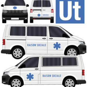 kit stickers marquage décoration ambulance avec croix de vie par mapubauto.com