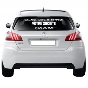 lettres adhésives pour lunette arrière - mapubauto.com