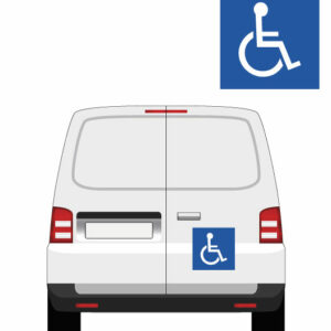 signalétique adhésif ou magnétique transport handicapé par mapubauto.com